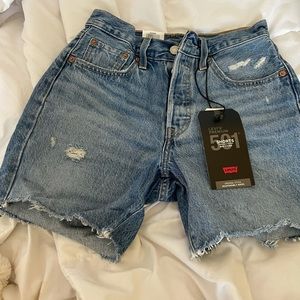 High Rise Mid Length Women’s Levi Shorts